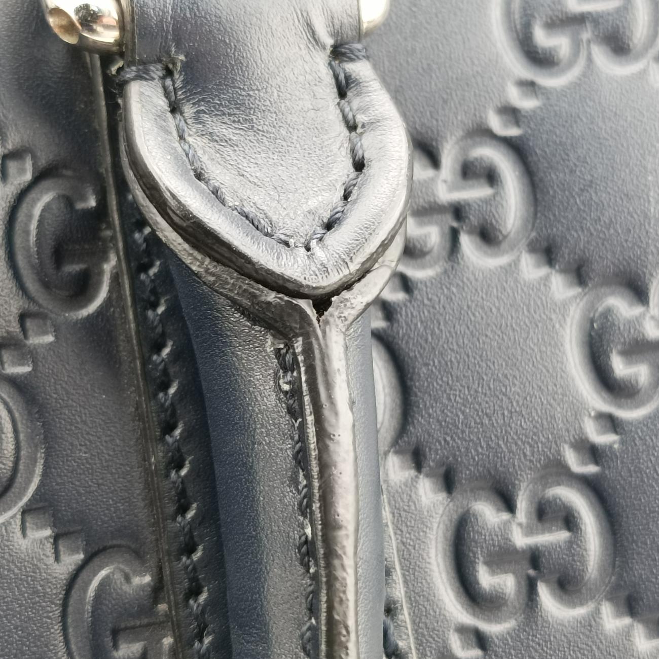 Guccissima Navy Leather B021456394