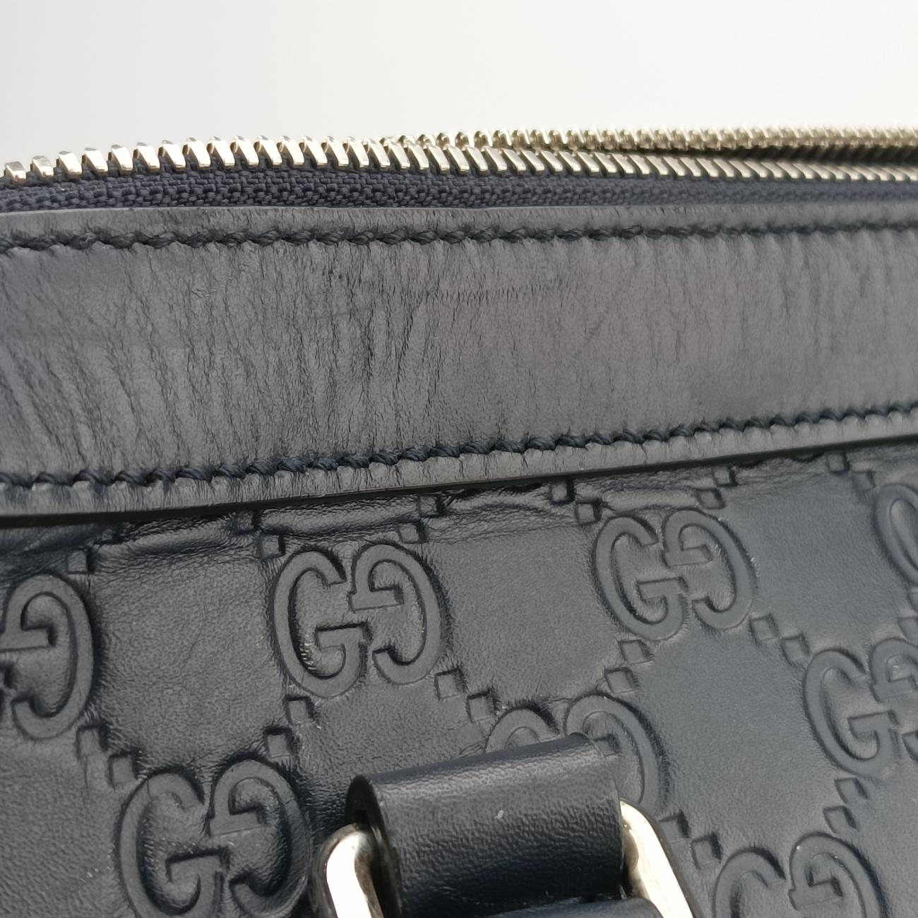Guccissima Navy Leather B021456394