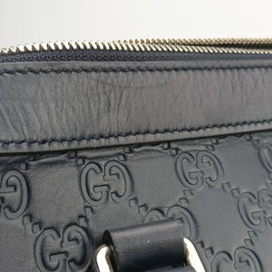 Guccissima Navy Leather B021456394