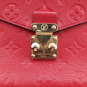 Pochette MéTIS MM Scarlet Red Monogram Empreinte AR4147 ICチップ