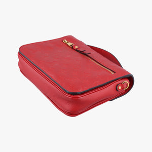 Pochette MéTIS MM Scarlet Red Monogram Empreinte AR4147 ICチップ