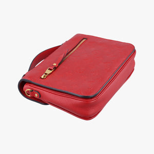Pochette MéTIS MM Scarlet Red Monogram Empreinte AR4147 ICチップ