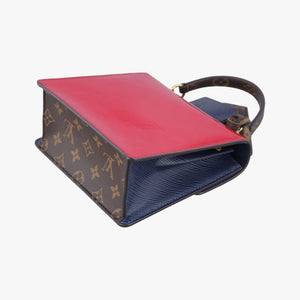 Spring street PM Scarlet Red Vernis×Leather×Monogram Canvas NZ1199
