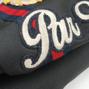 Embroidered Tiger Web Sherry Line Black×Multicolour Canvas F019941959