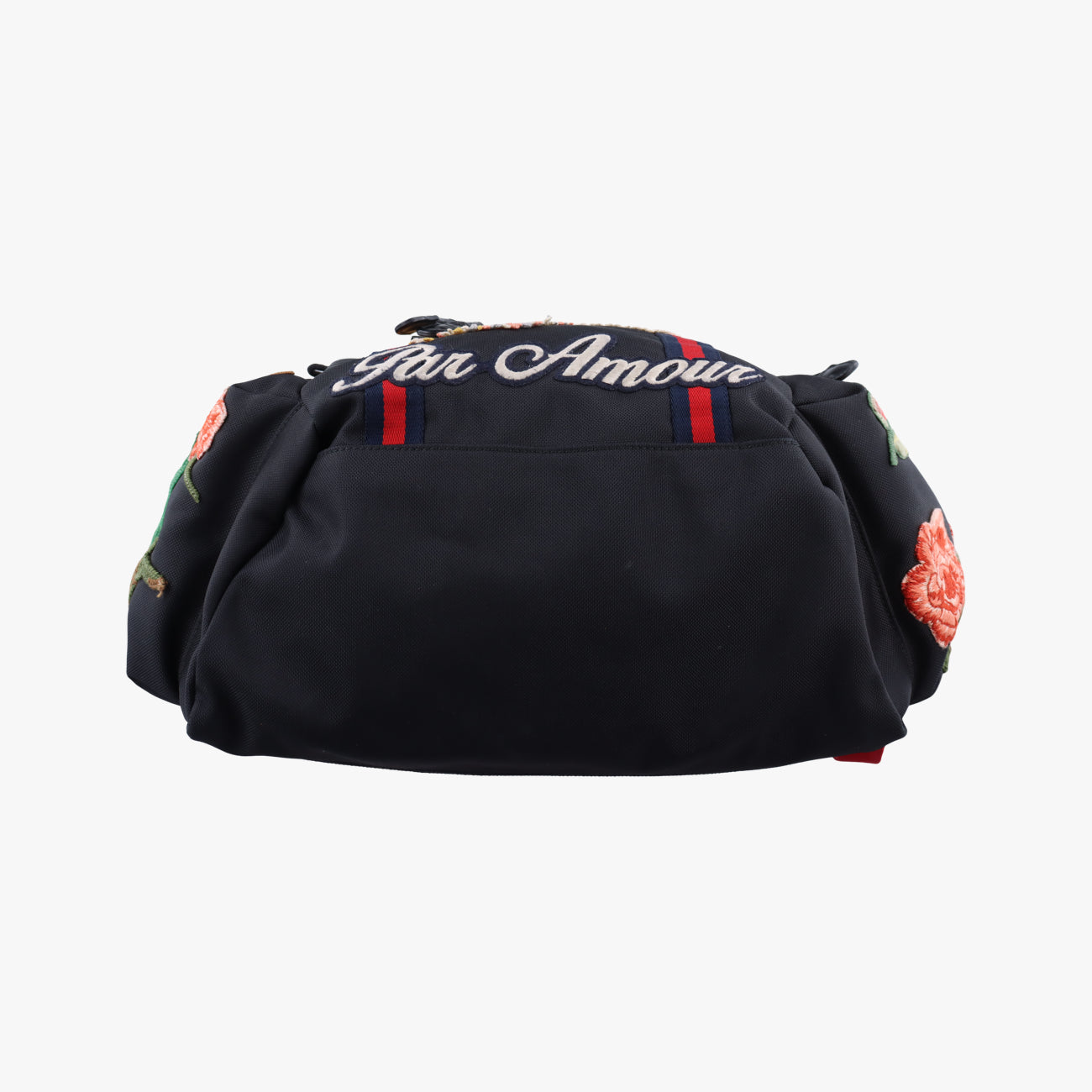 Embroidered Tiger Web Sherry Line Black×Multicolour Canvas F019941959