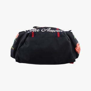 Embroidered Tiger Web Sherry Line Black×Multicolour Canvas F019941959