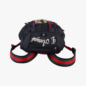 Embroidered Tiger Web Sherry Line Black×Multicolour Canvas F019941959