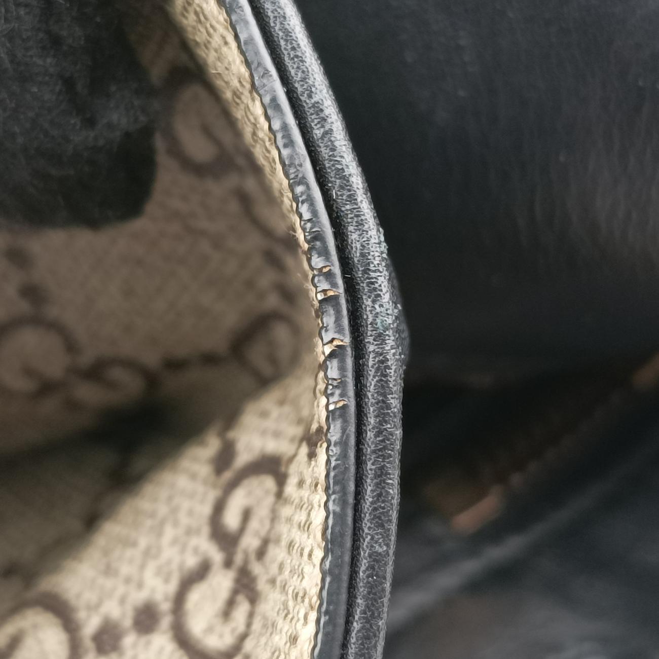 GG Supreme Bee Brown PVC coated canvas B022787661