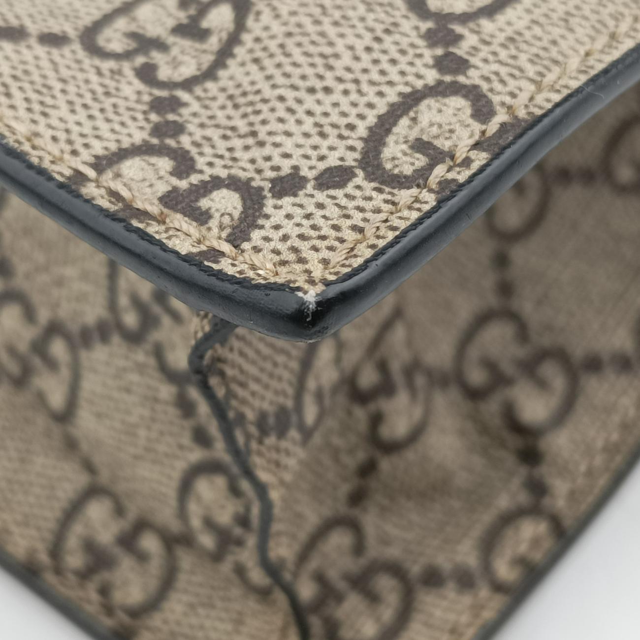 GG Supreme Bee Brown PVC coated canvas B022787661