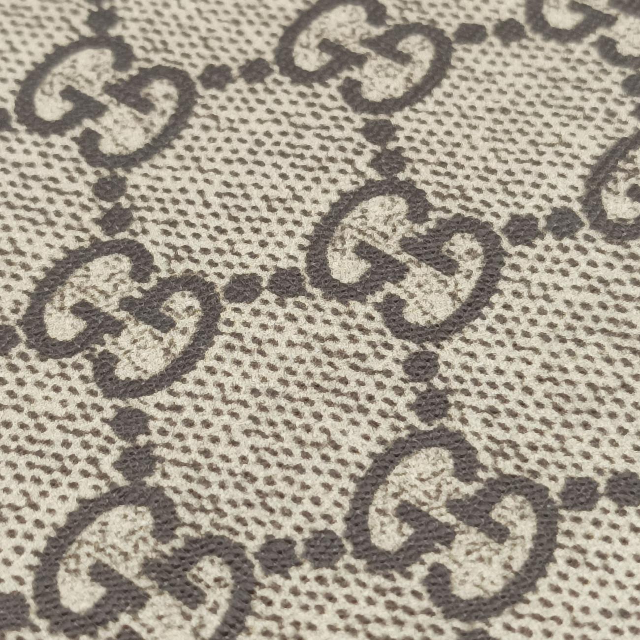 GG Supreme Bee Brown PVC coated canvas B022787661