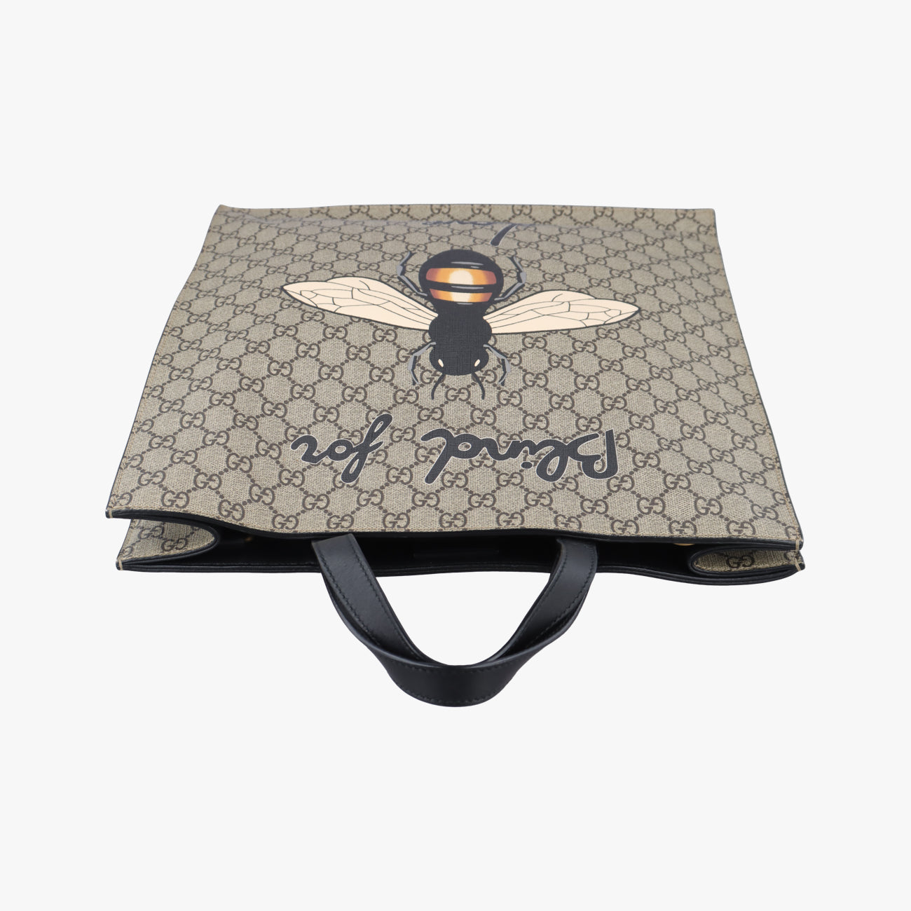 GG Supreme Bee Brown PVC coated canvas B022787661
