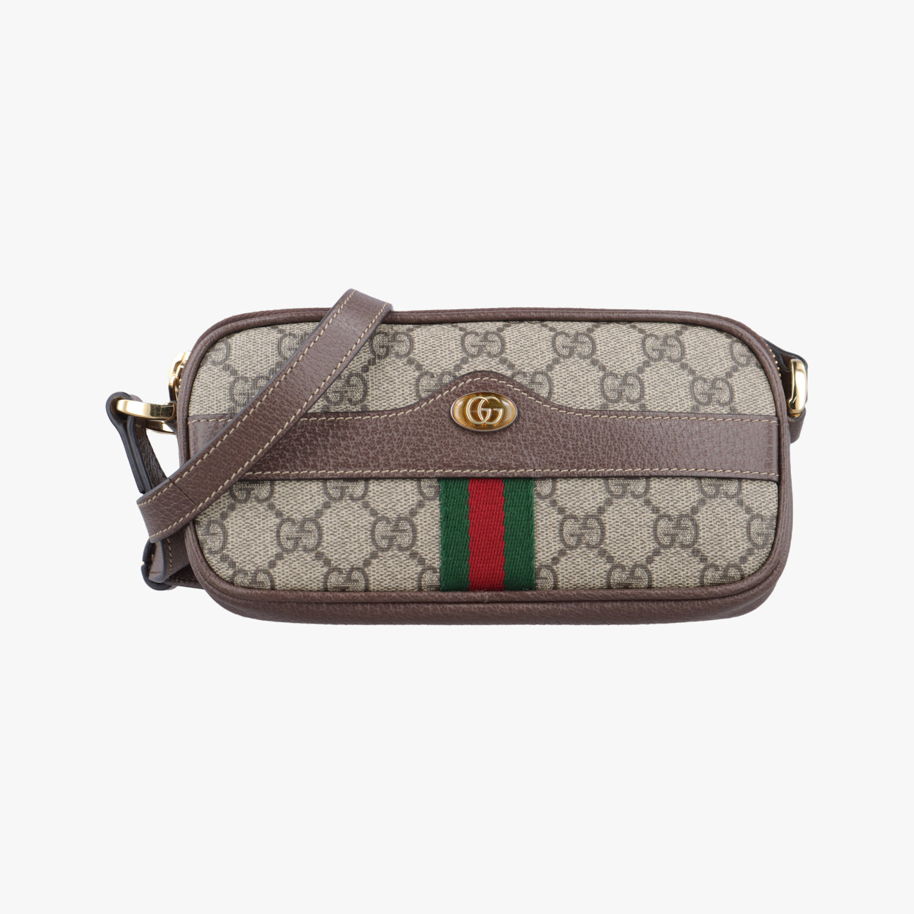 Ophidia Brown×green×red PVC coated canvas x leather