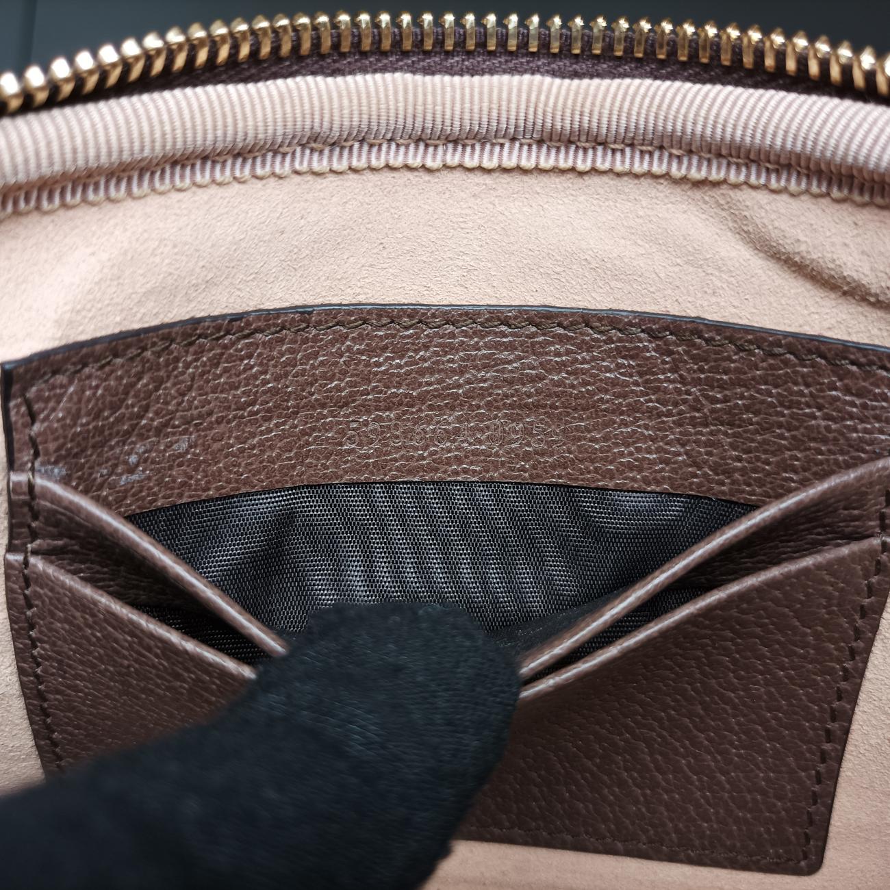 Ophidia Brown×green×red PVC coated canvas x leather