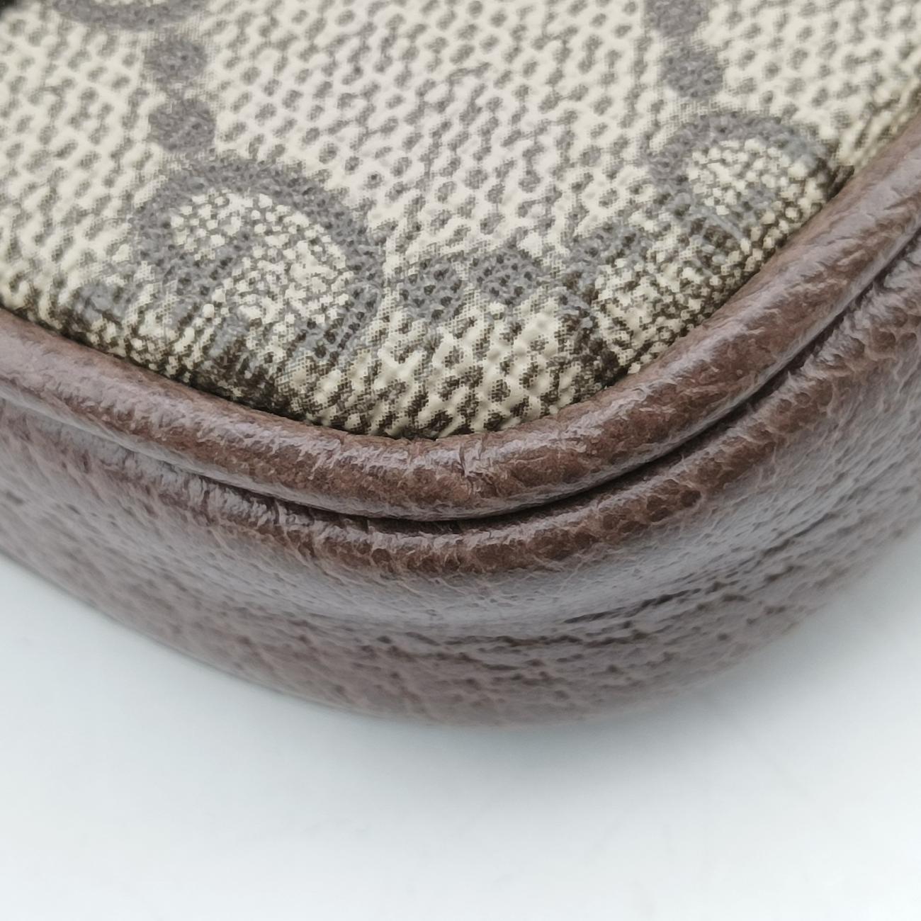 Ophidia Brown×green×red PVC coated canvas x leather