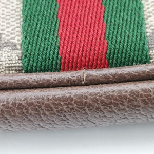 Ophidia Brown×green×red PVC coated canvas x leather