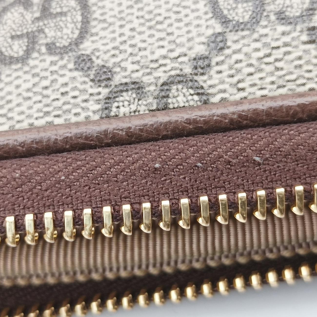 Ophidia Brown×green×red PVC coated canvas x leather