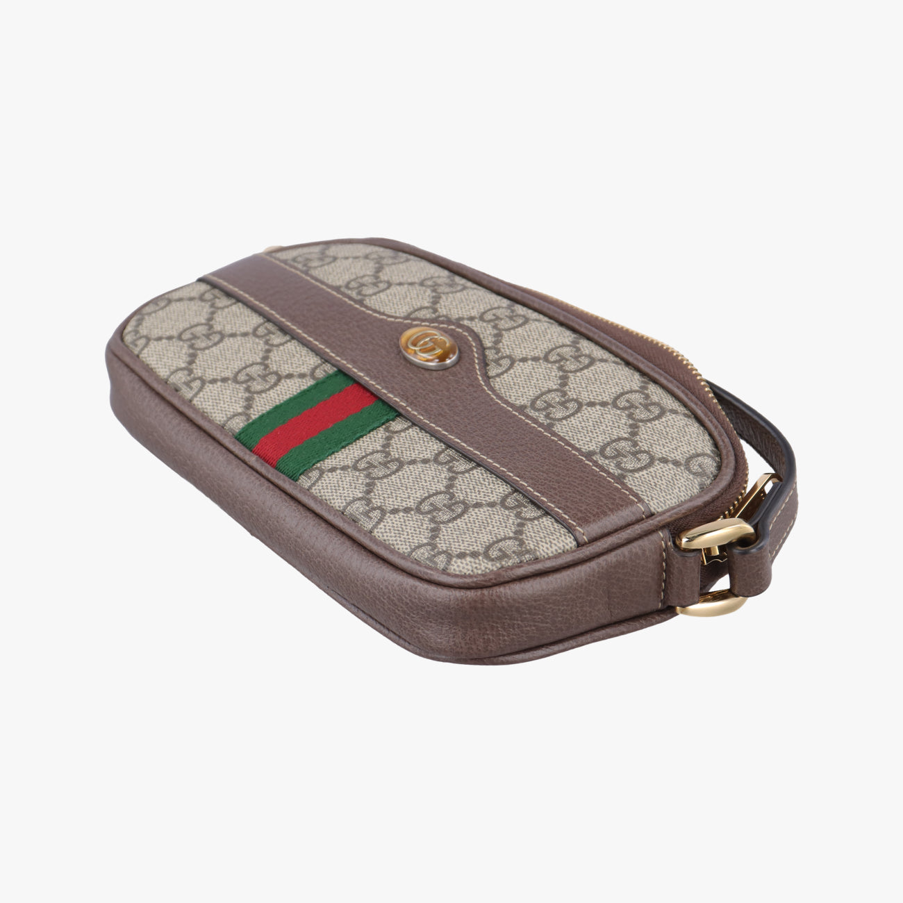 Ophidia Brown×green×red PVC coated canvas x leather