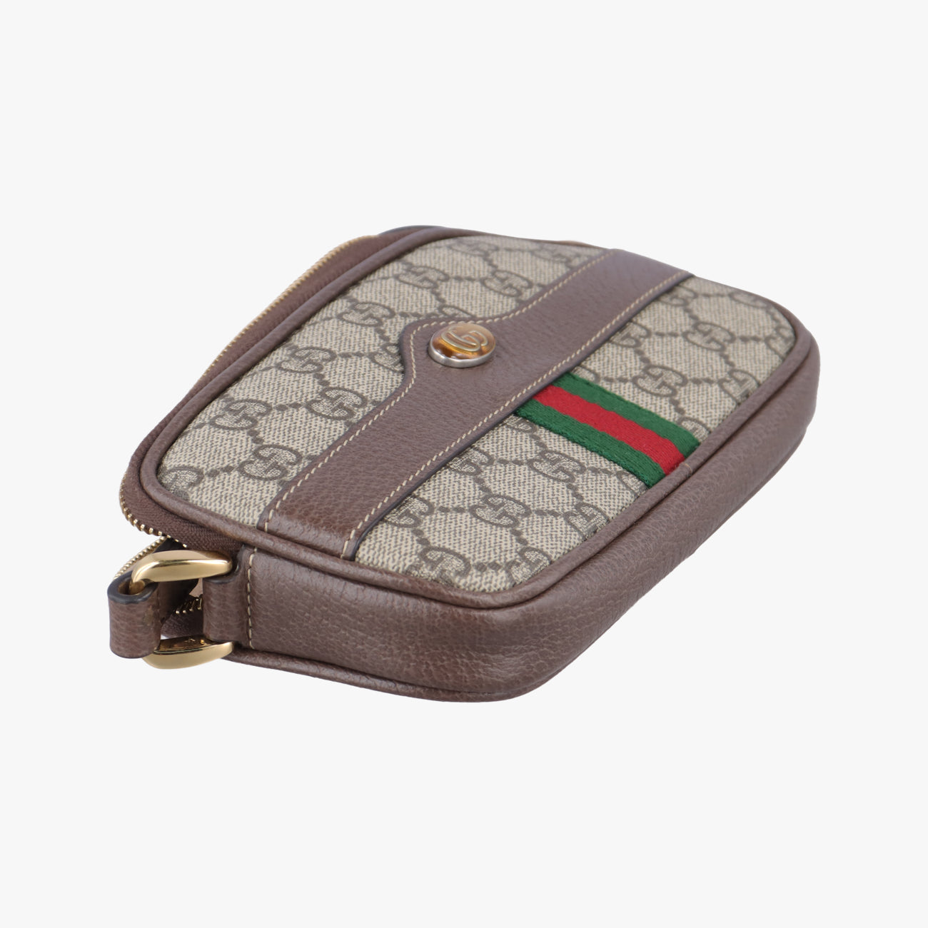 Ophidia Brown×green×red PVC coated canvas x leather