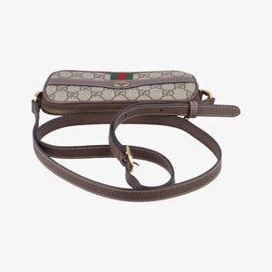 Ophidia Brown×green×red PVC coated canvas x leather