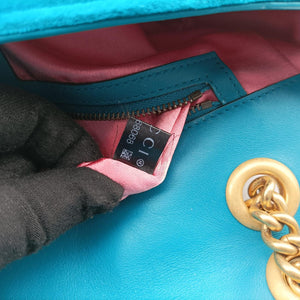 GG Marmont Blue velour C025368068