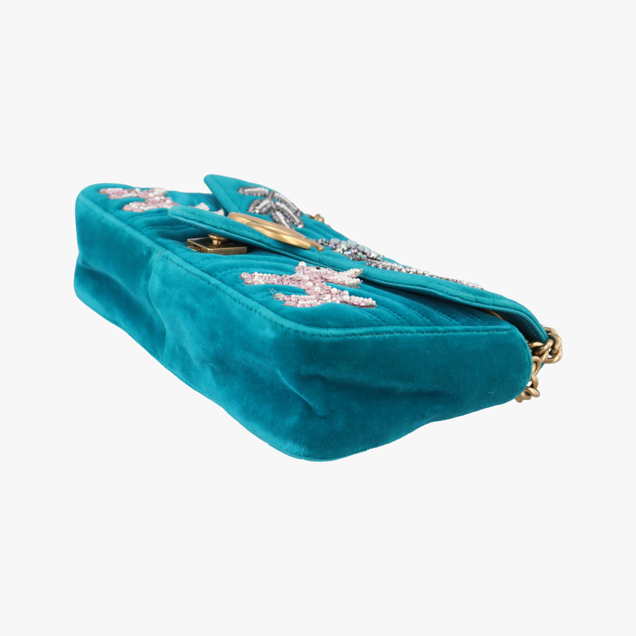 GG Marmont Blue velour C025368068