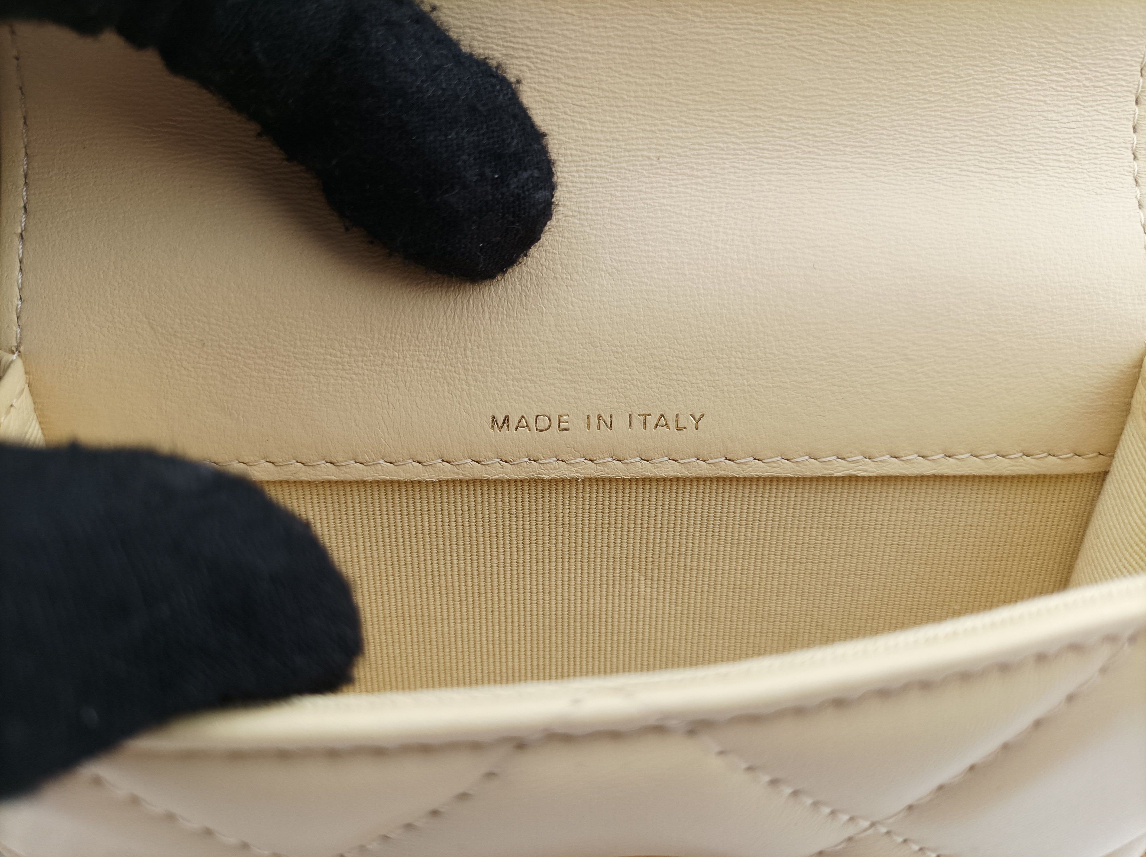 TRENDY CC Flap Yellow lambskin 31890979