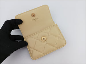 TRENDY CC Flap Yellow lambskin 31890979