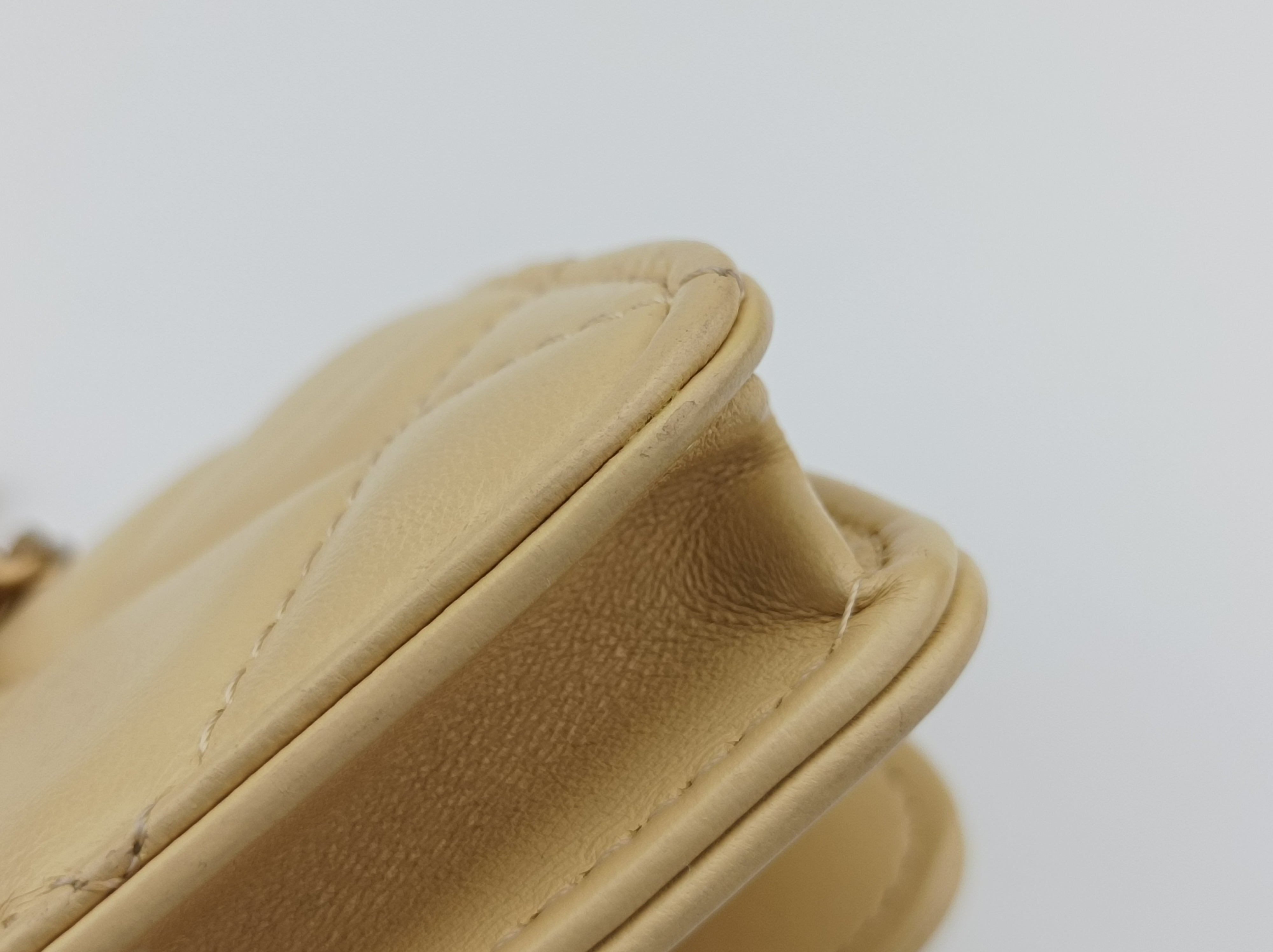TRENDY CC Flap Yellow lambskin 31890979