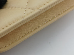 TRENDY CC Flap Yellow lambskin 31890979