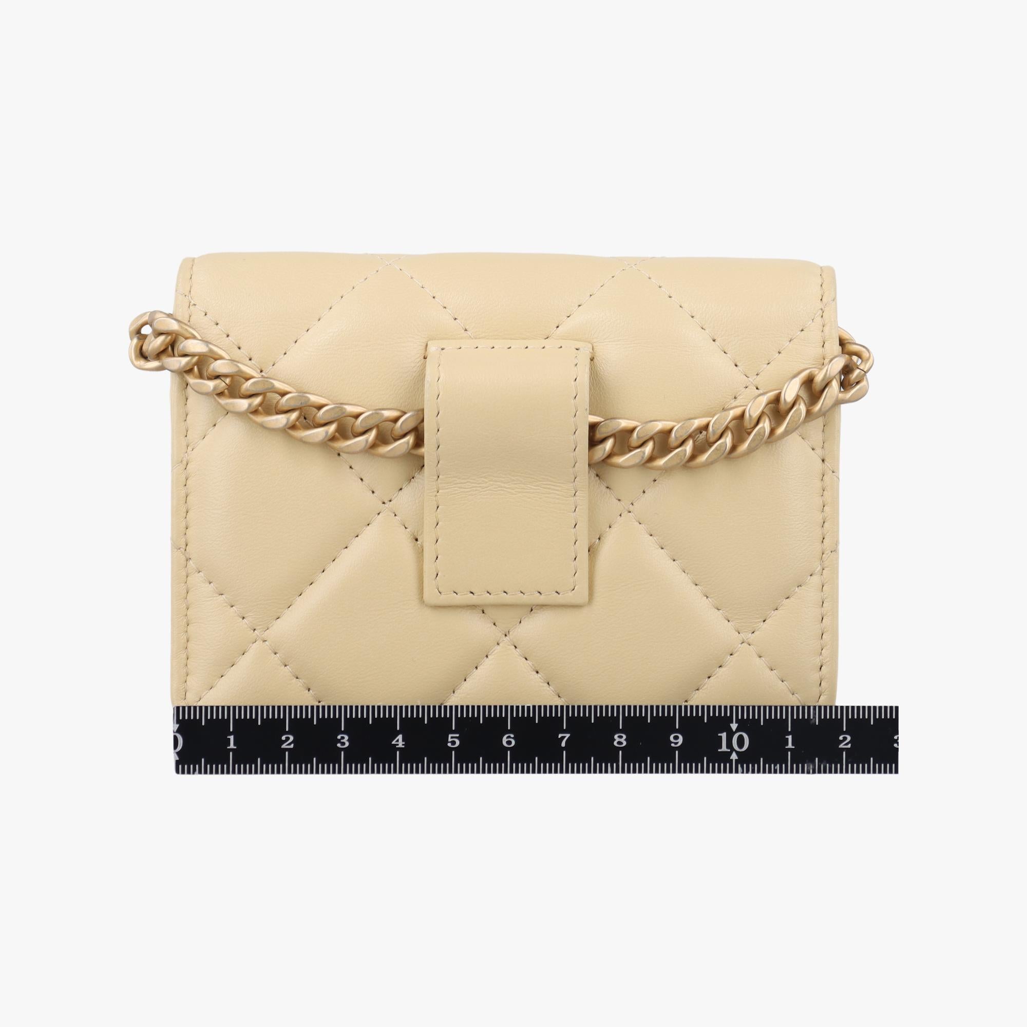 TRENDY CC Flap Yellow lambskin 31890979