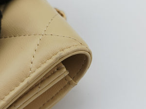 TRENDY CC Flap Yellow lambskin 31890979