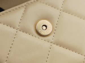TRENDY CC Flap Yellow lambskin 31890979