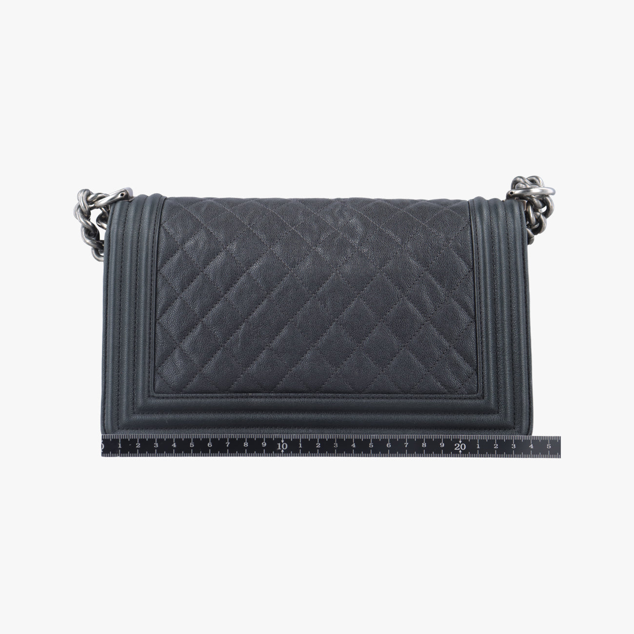 BOY CHANEL Grey caviar skin 26480755