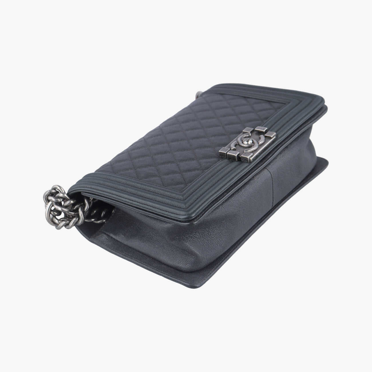 BOY CHANEL Grey caviar skin 26480755
