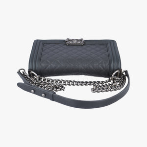BOY CHANEL Grey caviar skin 26480755