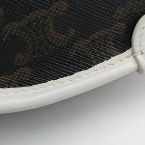 FOLCO Triomphe Brown×white PVC coated canvas × leather U-GM-0240