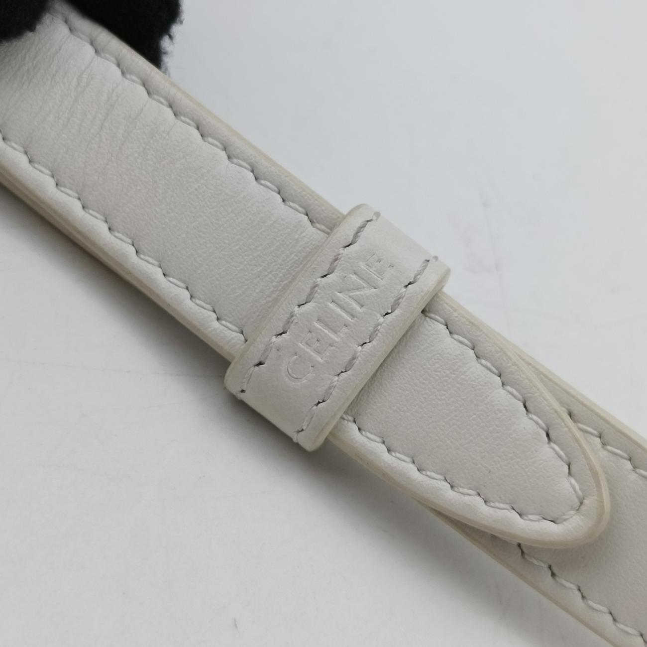 FOLCO Triomphe Brown×white PVC coated canvas × leather U-GM-0240