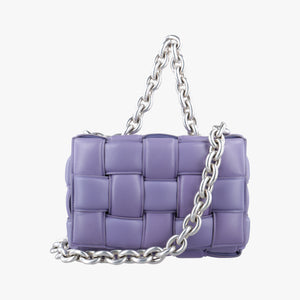 The Chain Cassette Purple lambskin B09351621D