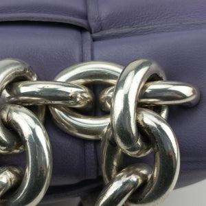 The Chain Cassette Purple lambskin B09351621D
