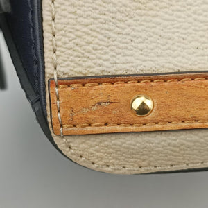 Square Navy x Beige x Yellow Monogram Trompe l'oeil FL2148