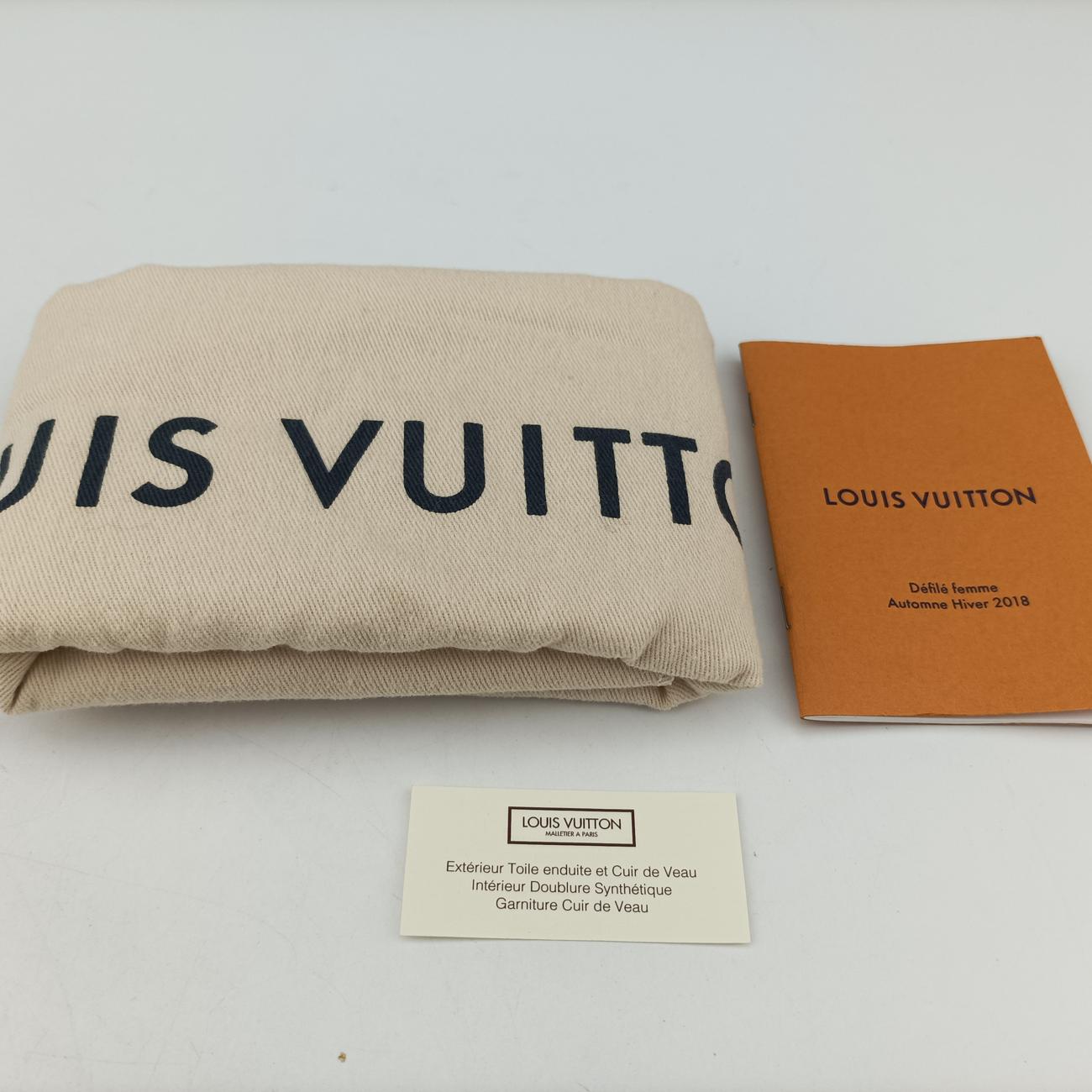 Square Navy x Beige x Yellow Monogram Trompe l'oeil FL2148