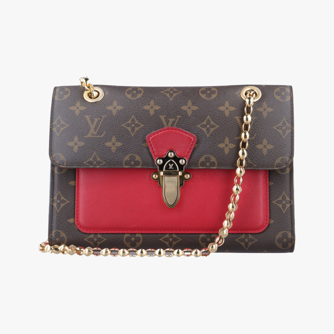 VICTOIRE Brown×CERISE Monogram Canvas×calf leather CA4186