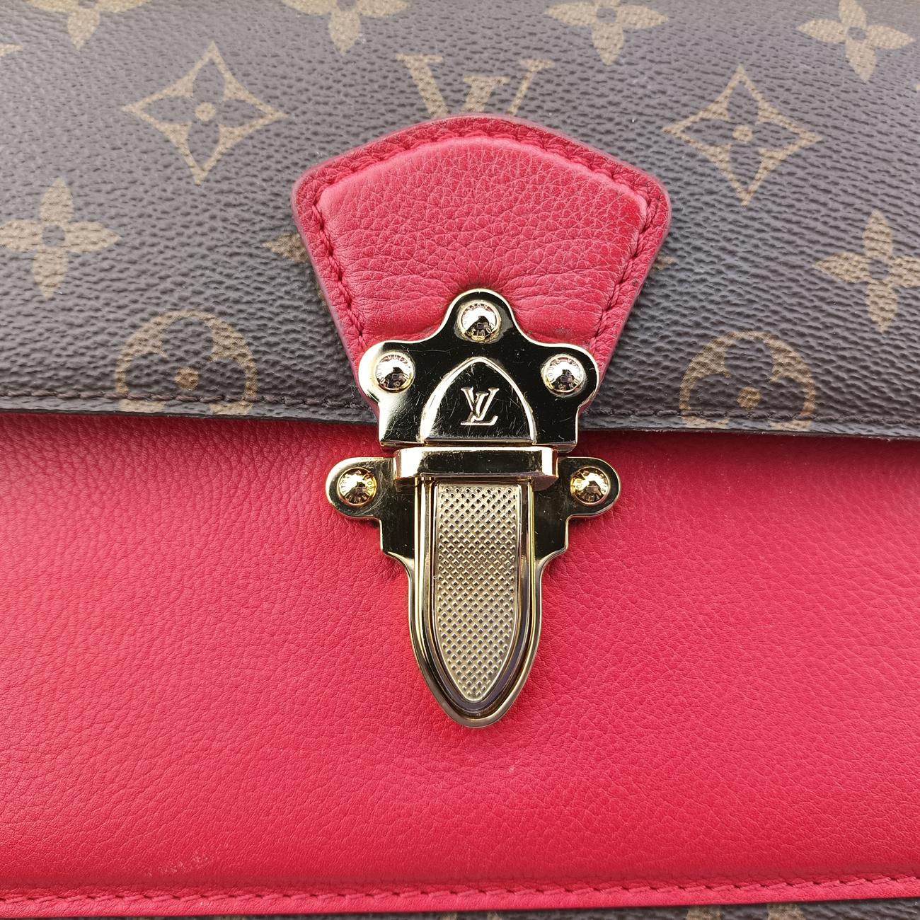 VICTOIRE Brown×CERISE Monogram Canvas×calf leather CA4186