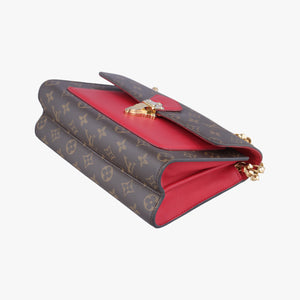 VICTOIRE Brown×CERISE Monogram Canvas×calf leather CA4186