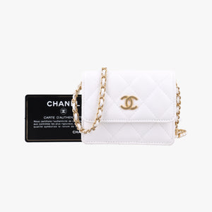 Matelasse coco mark White lambskin 30638768