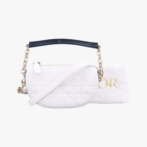 Cannage Vibe Hobo micro White lambskin 19-MA-0232