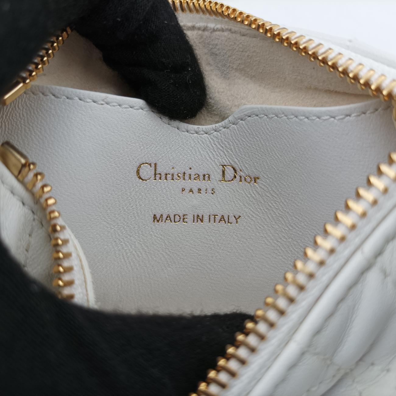Cannage Vibe Hobo micro White lambskin 19-MA-0232