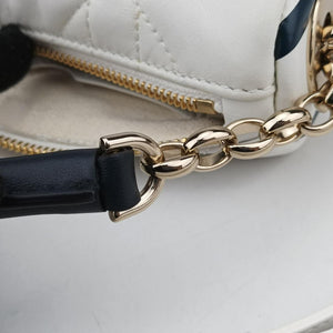 Cannage Vibe Hobo micro White lambskin 19-MA-0232
