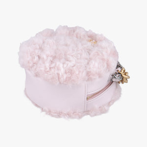 CHANEL 19 Round Pink Leather × wool 30235655