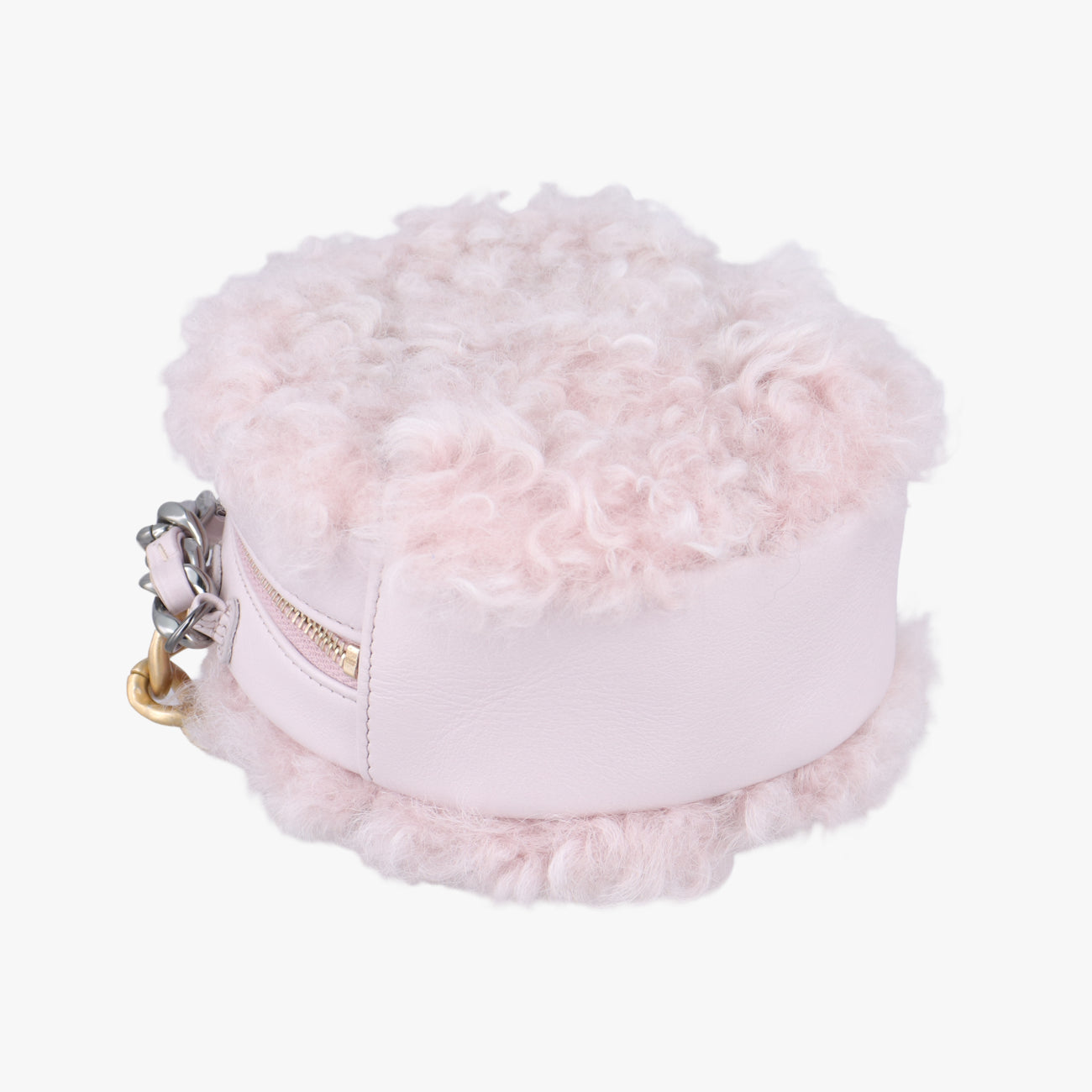 CHANEL 19 Round Pink Leather × wool 30235655